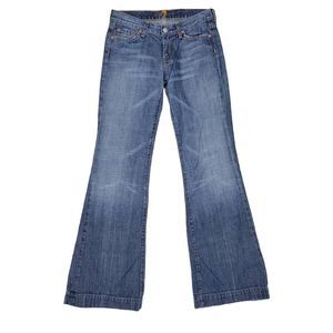 7 For All Mankind Dojo flare leg blue jeans women's size 27